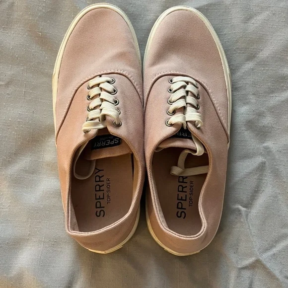 WORN ONCE Sperry Top Sider Captain Canvas Sneakers - Picture 2 of 4